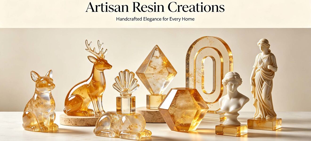 Resin transparent figurine