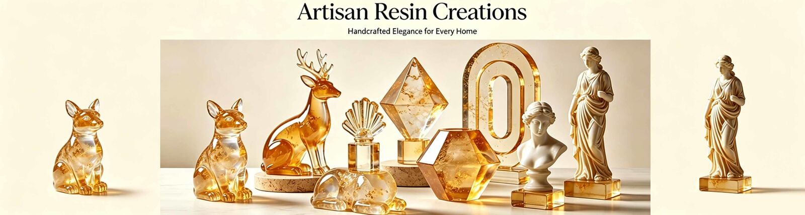 Resin transparent figurine