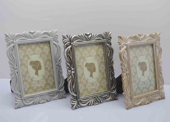 Vintage Mini 4x6 Picture Frame Antique Small Ornate Table Top Wall Mounting Photo Frame