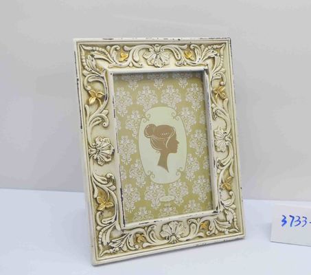 Resin Photo Frames antique old champagne gold polyresin photo frame classic baroque crown pattern adorned four corner fine workmanship