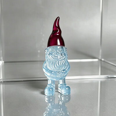 Decorative resin transparent figurine made with resin materials offering customizable options for home and office decoration